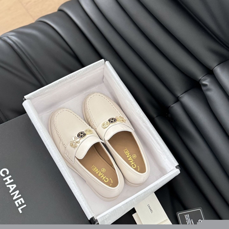 Ch*el leather shoes